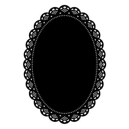 Darice Hintergrund-Prägeschablone - Oblong Doily