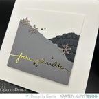 Karten-Kunst Hot Foil Plate kk-HF019 - Schriftzug Frohe Weihnachten