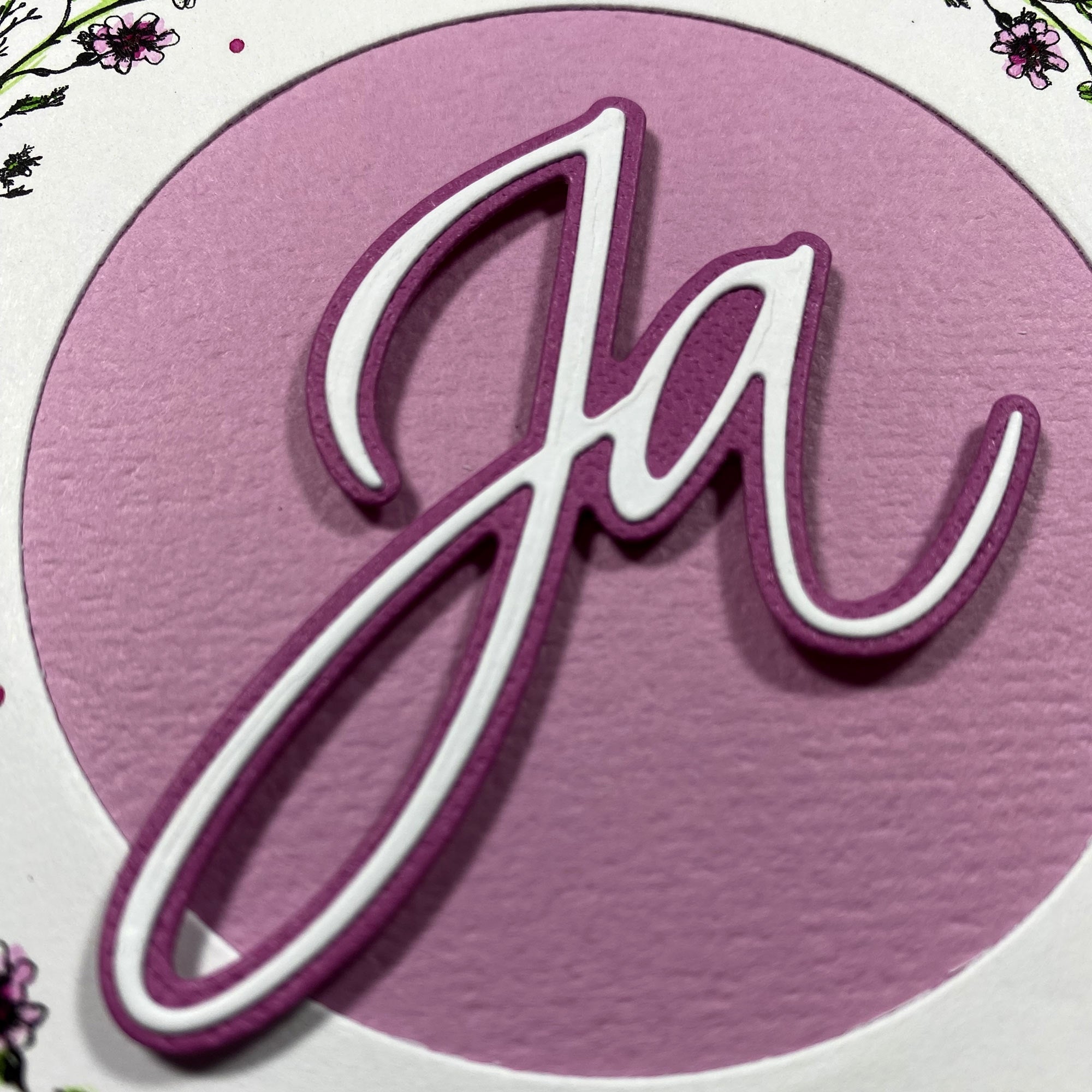 Karten-Kunst Stanzschablone zur Hochzeit kk-D134 - Ja mit Kontur