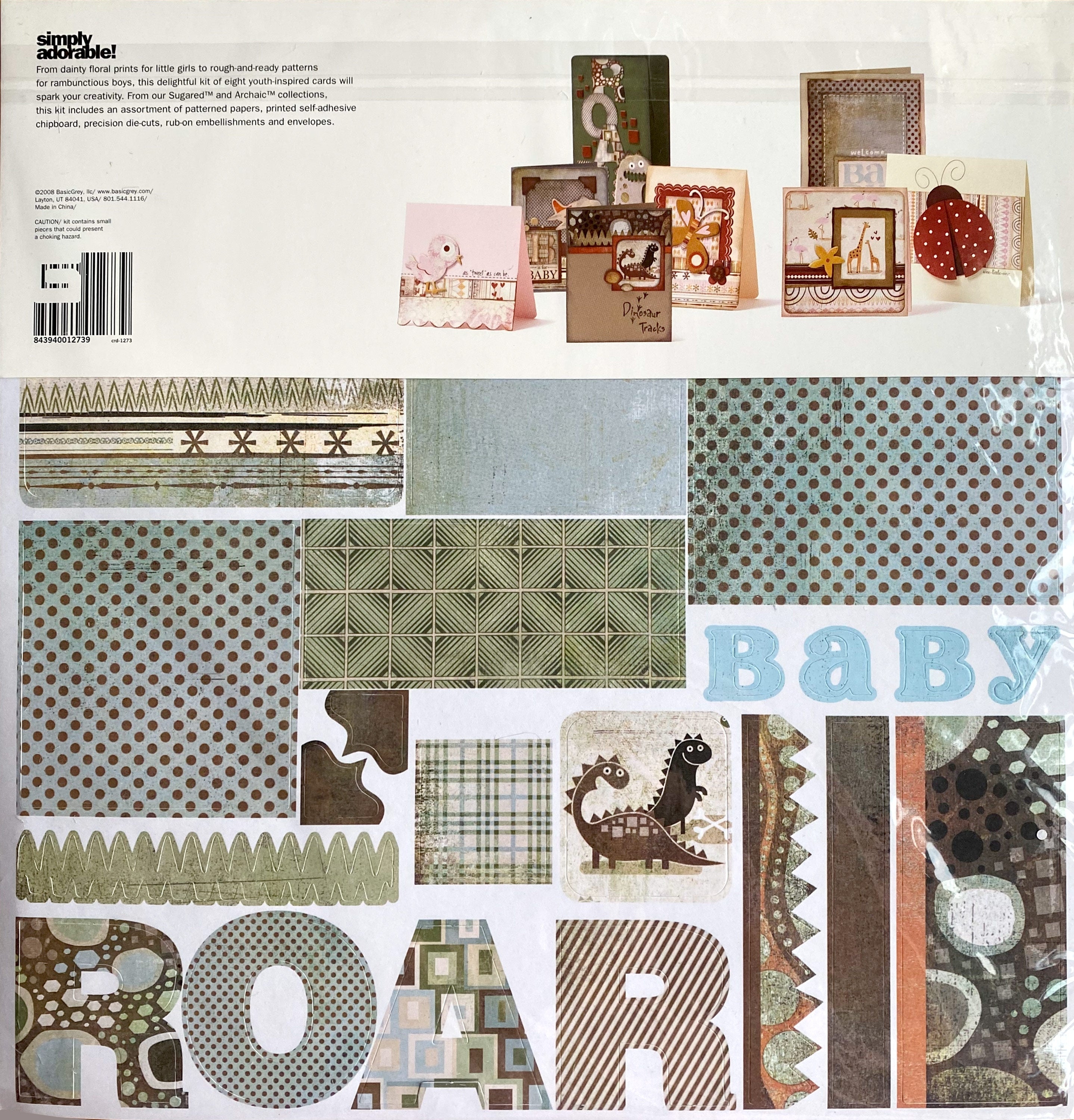 Basic Grey Baby Card Kit