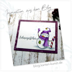 Silikonstempel Sprüche Weihnachten Kalligraphie Text Deutsch Kerzen Clear Stamps Scrapbooking Karten-Kunst Kalligraphie im Dezember KK-0115