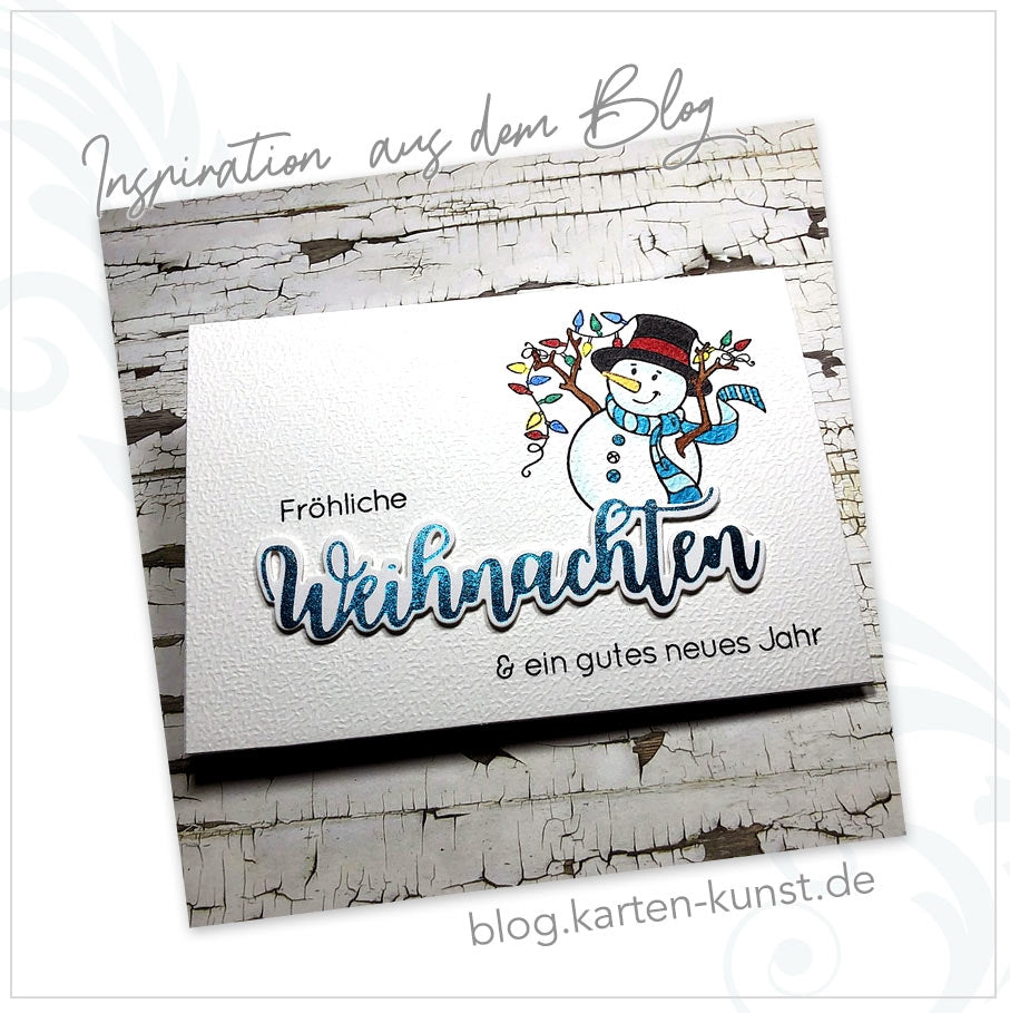 Karten-Kunst Stanzschablone kk-D157 - Riesige Weihnachten