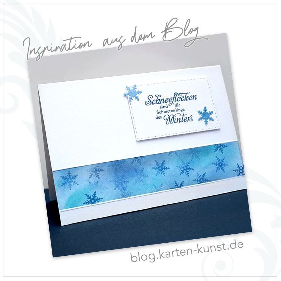 Stempel Sprüche Winter & Weihnachten Clear Stamps Weise Worte Schneeflocken KK-0083 Textstempel Deutsch Schnee Worte Texte Silikonstempel