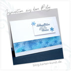 Stempel Sprüche Winter & Weihnachten Clear Stamps Weise Worte Schneeflocken KK-0083 Textstempel Deutsch Schnee Worte Texte Silikonstempel