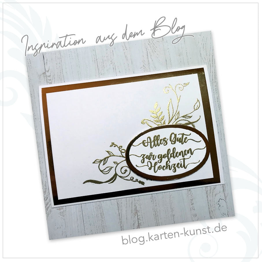 Stempelset Silberhochzeit & Goldhochzeit – KK-0119 Clear Stamps Karten-Kunst