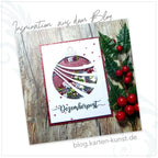 Silikonstempel Sprüche Weihnachten Kalligraphie Text Deutsch Kerzen Clear Stamps Scrapbooking Karten-Kunst Kalligraphie im Dezember KK-0115