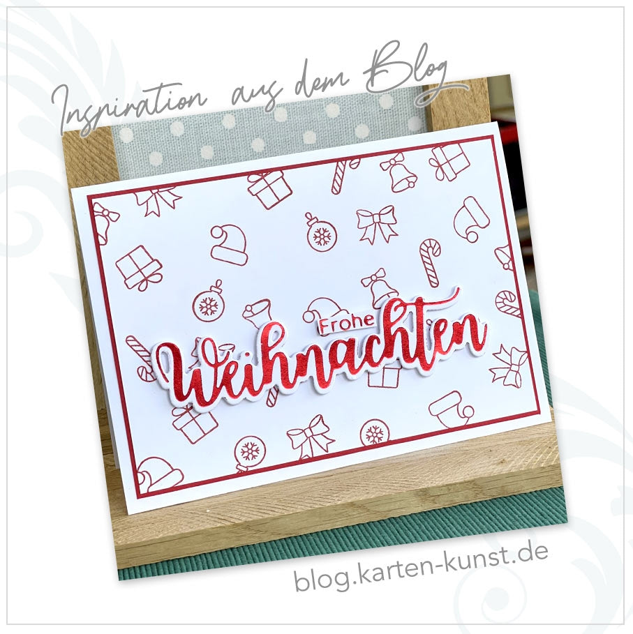 Karten-Kunst Stanzschablone kk-D157 - Riesige Weihnachten