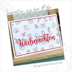 Karten-Kunst Stanzschablone kk-D157 - Riesige Weihnachten