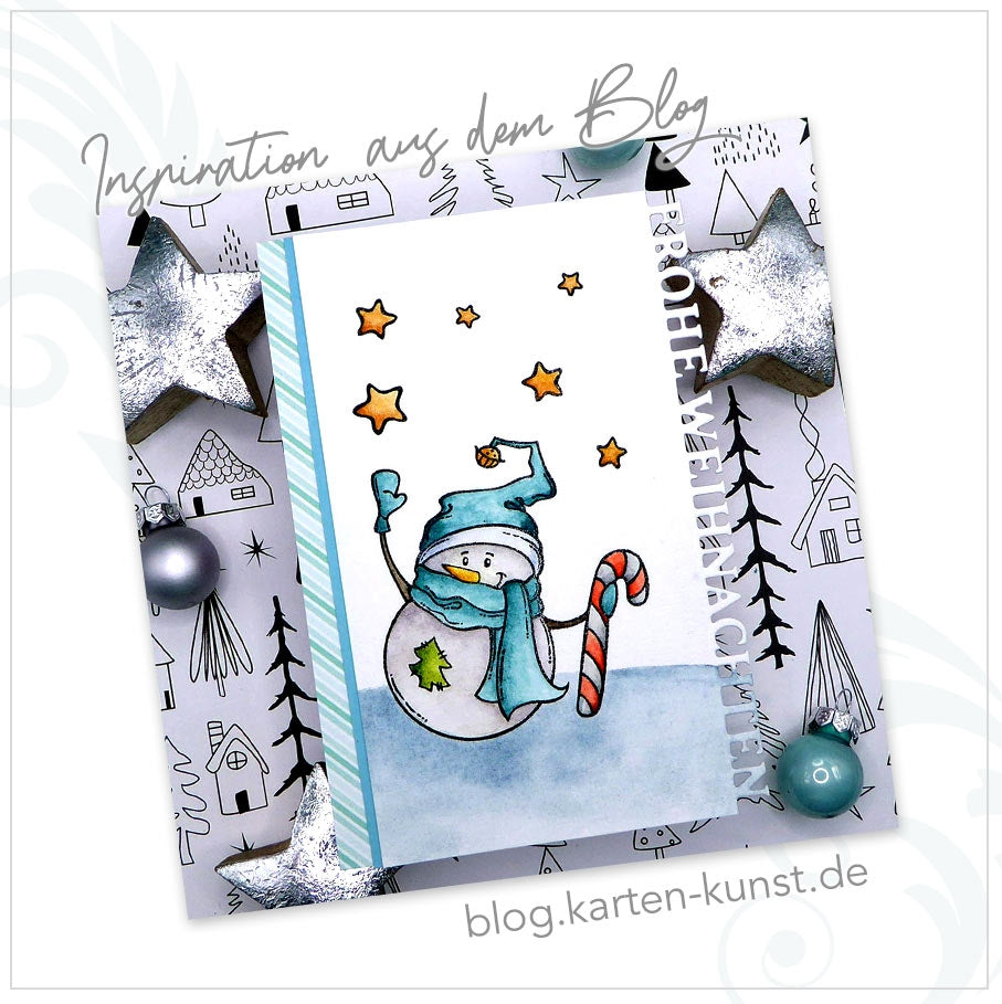 Karten-Kunst Stanzschablone kk-D203 - Randtexte Frohe Weihnachten
