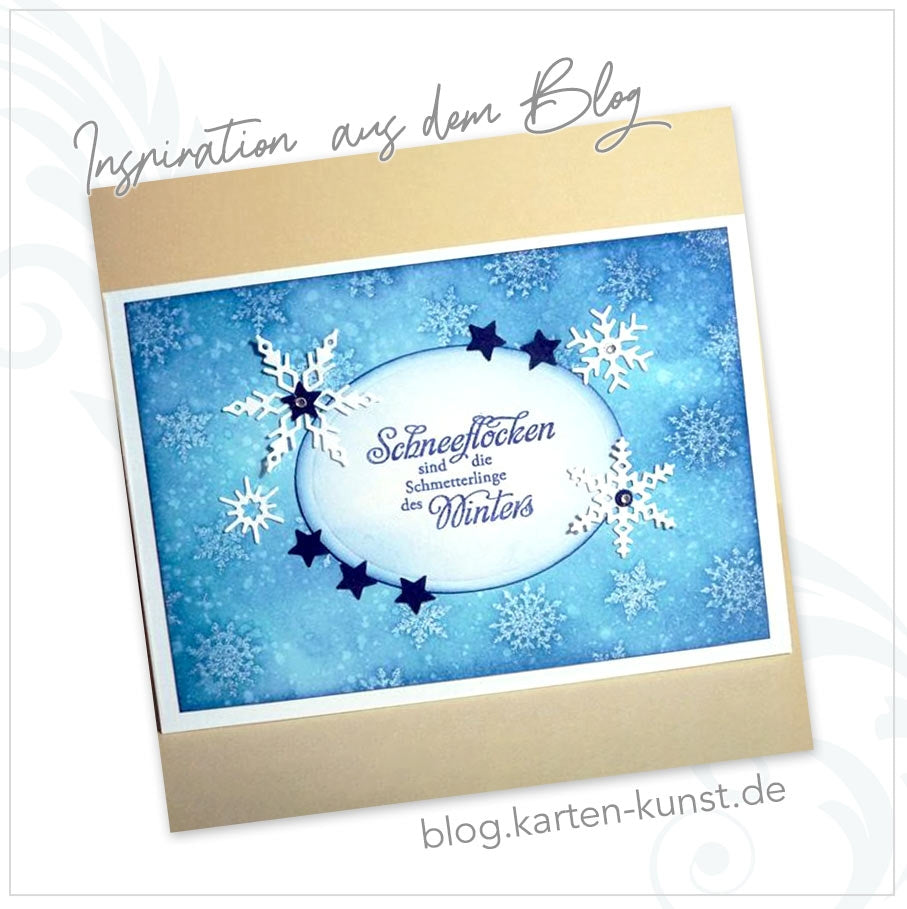 Stempel Sprüche Winter & Weihnachten Clear Stamps Weise Worte Schneeflocken KK-0083 Textstempel Deutsch Schnee Worte Texte Silikonstempel