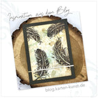 Karten-Kunst Clear Stamps KK-0269 - Schwungvolle Federn Beispiel