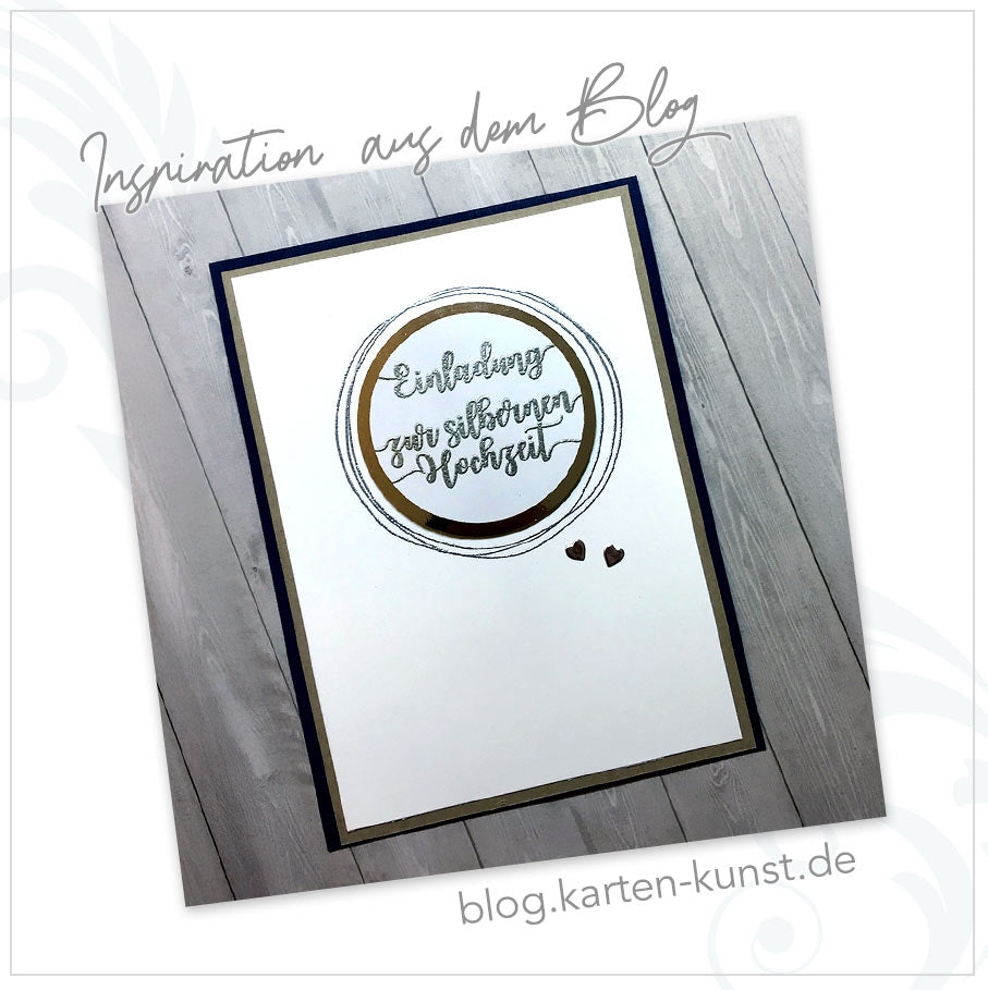 Stempelset Silberhochzeit & Goldhochzeit – KK-0119 Clear Stamps Karten-Kunst