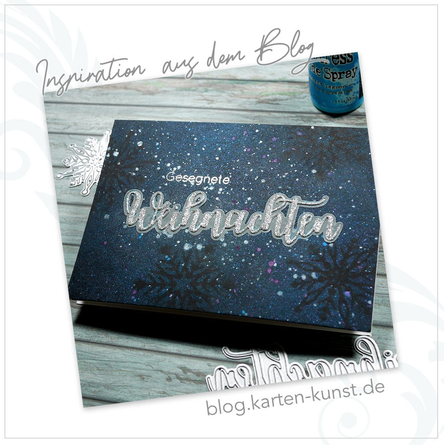Karten-Kunst Stanzschablone kk-D157 - Riesige Weihnachten