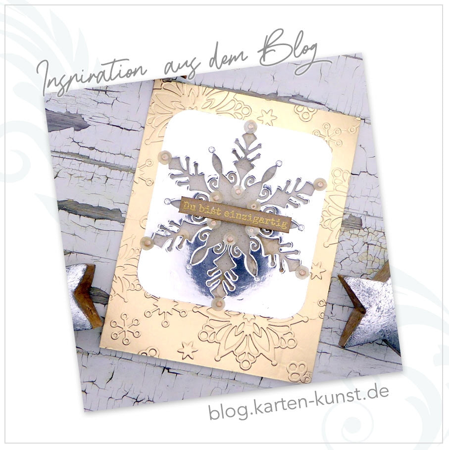 Karten-Kunst Stanzschablone Große Schneeflocke kk-D190 - Large Snowflake