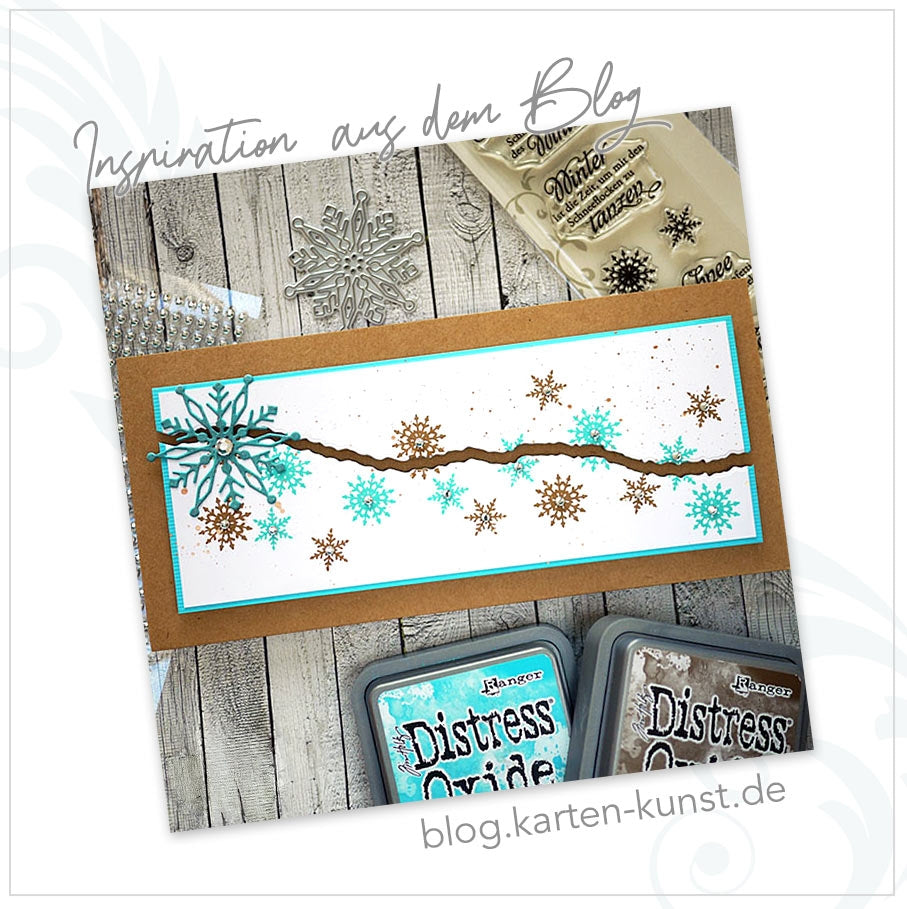 Stempel Sprüche Winter & Weihnachten Clear Stamps Weise Worte Schneeflocken KK-0083 Textstempel Deutsch Schnee Worte Texte Silikonstempel