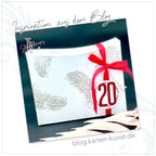 Karten-Kunst Clear Stamps KK-0269 - Schwungvolle Federn Beispiel