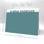 Karten-Kunst Stanzschablone kk-D219 - Randtexte Schöne Feiertage