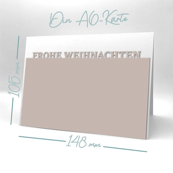 Karten-Kunst Stanzschablone kk-D203 - Randtexte Frohe Weihnachten