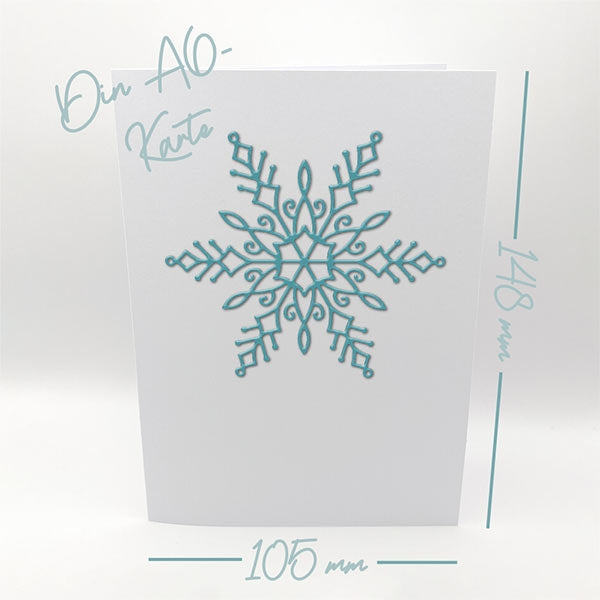 Karten-Kunst Stanzschablone Große Schneeflocke kk-D190 - Large Snowflake