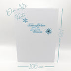 Stempel Sprüche Winter & Weihnachten Clear Stamps Weise Worte Schneeflocken KK-0083 Textstempel Deutsch Schnee Worte Texte Silikonstempel