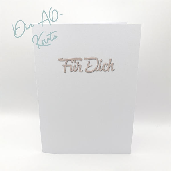 Karten-Kunst Stanzschablone kk-D020 - Große Texte Für Dich 