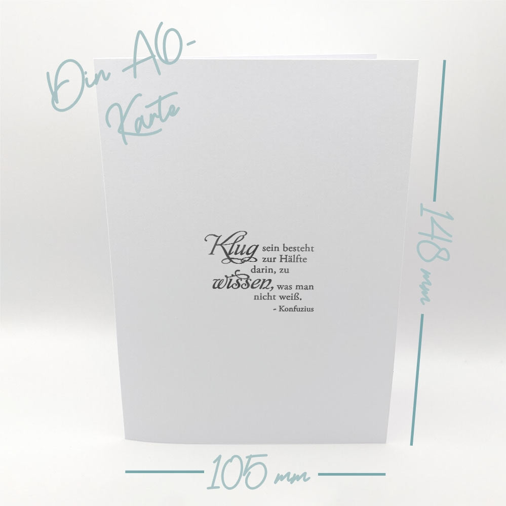 Clear Stamps mit inspirierenden Sprüchen, Silikonstempel Text-Stempel Deutsch Scrapbooking Karten-Kunst Weise Worte Konfuzius KK-0041