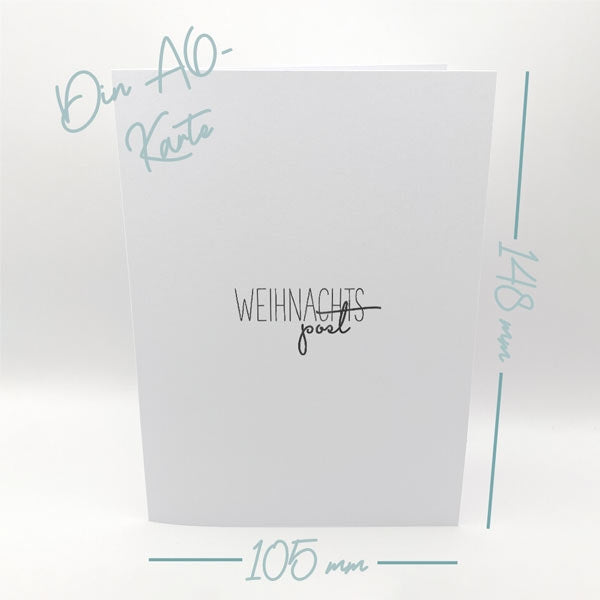 Silikonstempel Weihnachten Clear Stamps Motivstempel Deutsche Texte für Scrapbooking Karten-Kunst - Capri Weihnachtspost KK-0045