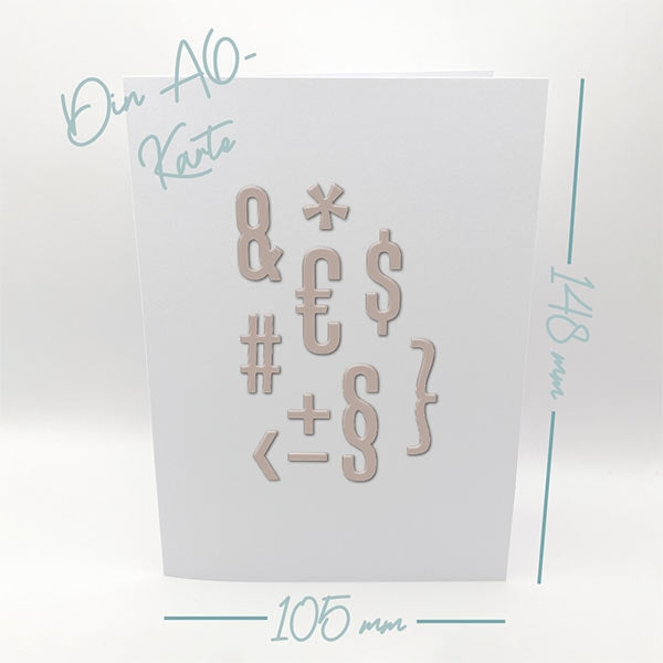 Karten-Kunst Stanzschablone kk-D217 - Joy Alphabet Add-On