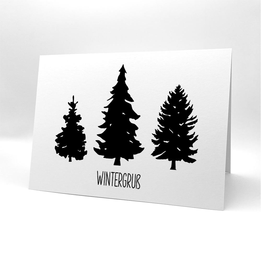 Karten-Kunst Clear Stamps KK-0117 - Winter-Tannen