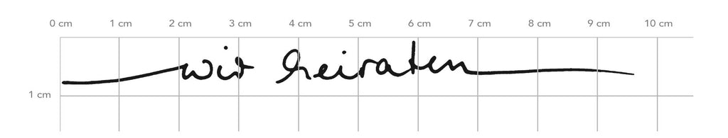 Karten-Kunst Clear Stamp KK-0005 - Schriftzug Wir heiraten