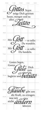 Karten-Kunst Clear Stamp Set - Weise Worte "Glaube"