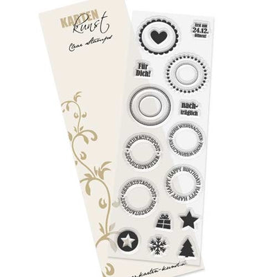 Karten-Kunst Clear Stamps KK-0023 - Runde Siegel