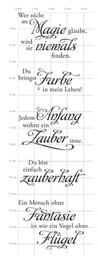 Karten-Kunst Clear Stamps KK-0025 - Weise Worte „Magie“