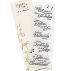 Karten-Kunst Clear Stamps KK-0026 - Weise Worte „Weihnachtslieder“