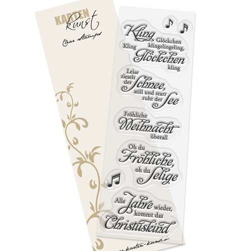 Karten-Kunst Clear Stamps KK-0026 - Weise Worte „Weihnachtslieder“