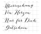 Karten-Kunst Clear Stamps KK-0027 - Große Worte: Überraschung, Von Herzen,  Nur für dich, Gutschein