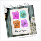 Karten-Kunst Clear Stamps KK-0027 - Große Worte: Überraschung, Von Herzen,  Nur für dich, Gutschein