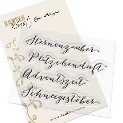 Karten-Kunst Clear Stamps KK-0028 - Große Worte Sternenzauber