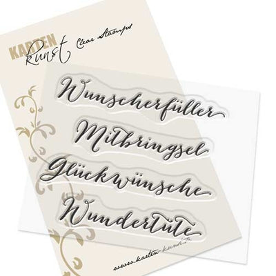 Karten-Kunst Clear Stamps KK-0029 - Große Worte Wunscherfüller