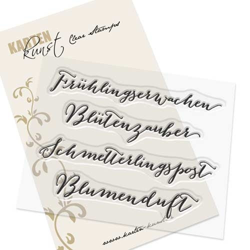 Karten-Kunst Clear Stamps KK-0033 - Große Worte „Frühlingserwachen“