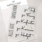 Stempel Taufe, Konfirmation, Kommunion, Firmung und Hochzeit Clear Stamps KK-0035 Kirchliche Feste & Glückwünsche Deutsche Textstempel