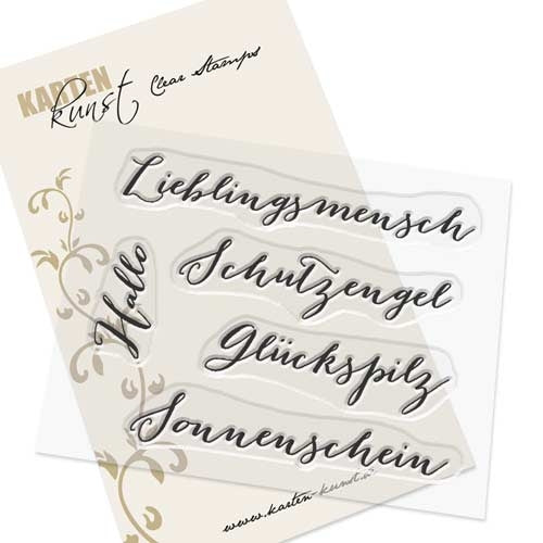 Karten-Kunst Clear Stamps KK-0039 - Große Worte Lieblingsmensch