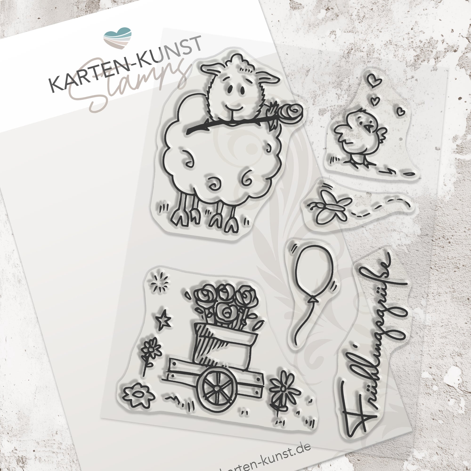 Karten-Kunst Clear Stamps KK-0061 - Viecher im Frühling