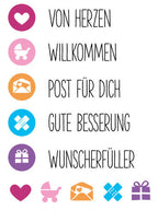 Karten-Kunst Clear Stamp Set - Symbolisch gemeint