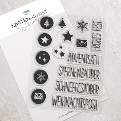Karten-Kunst Clear Stamps KK-0088 - Symbolisch zu Weihnachten