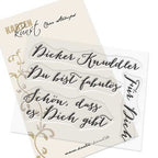 Karten-Kunst Clear Stamps KK-0103 - Große Worte Dicker Knuddler