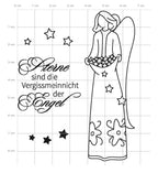 Karten-Kunst Clear Stamp Set - Sternen-Engel