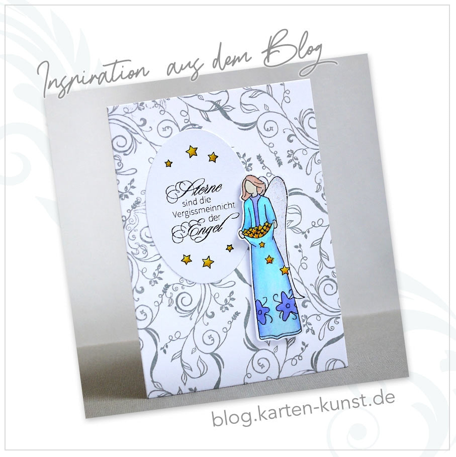 Karten-Kunst Clear Stamp Set - Sternen-Engel Inspiration