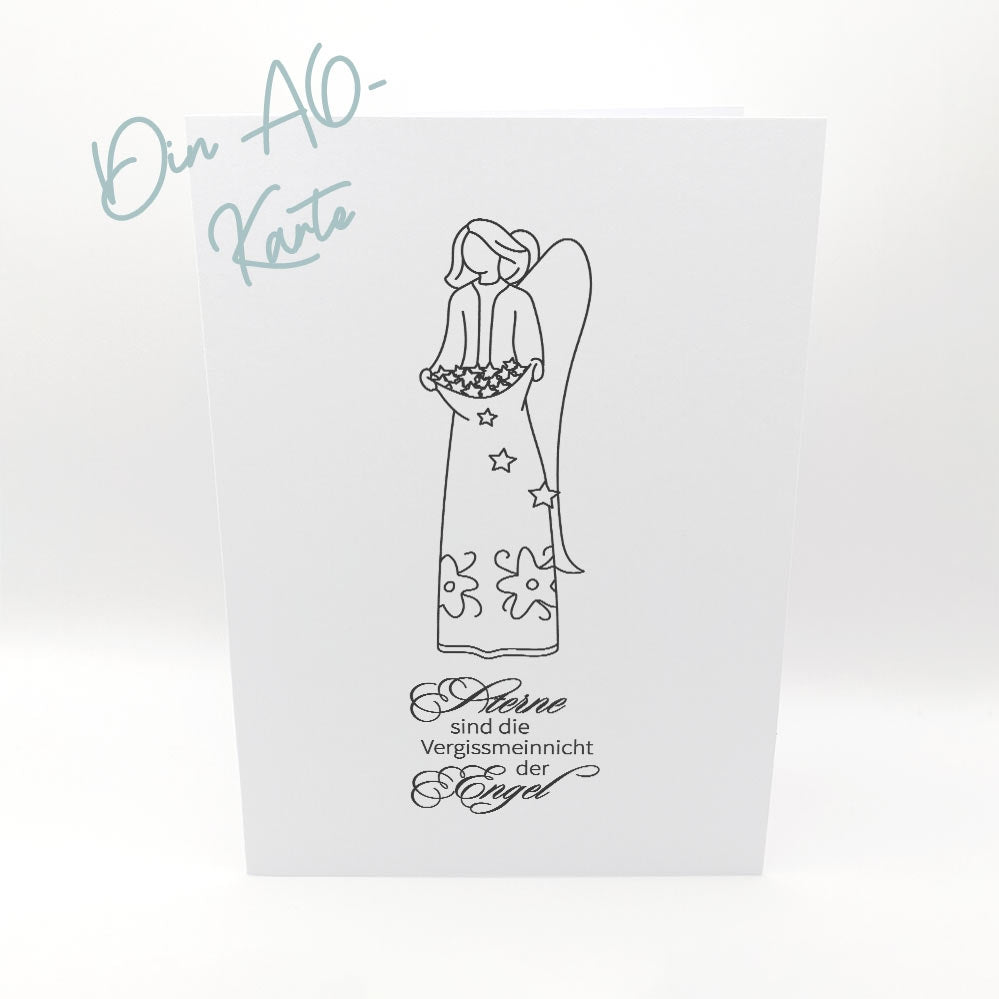 Karten-Kunst Clear Stamp Set - Sternen-Engel