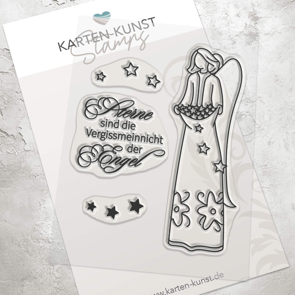 Karten-Kunst Clear Stamp Set - Sternen-Engel
